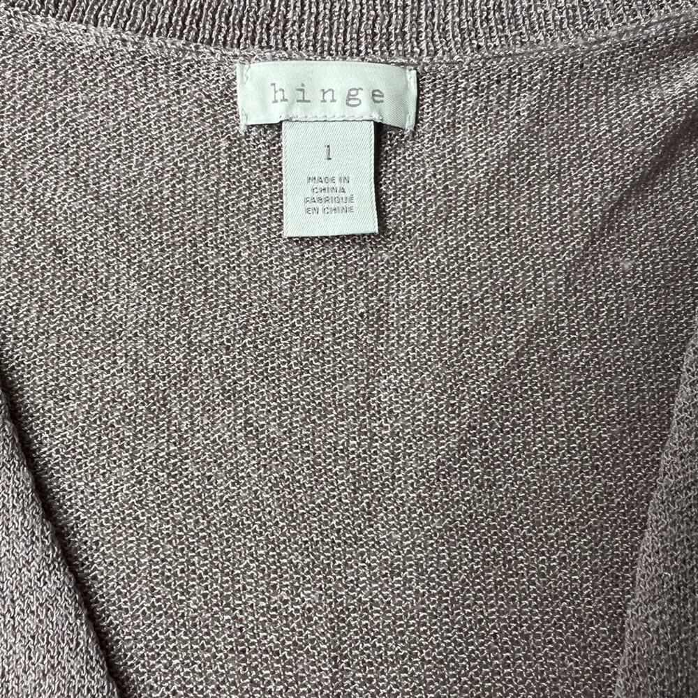 Anthropologie Hinge Women's Lightweight Faux Wrap Sweater - Picture 5 of 6